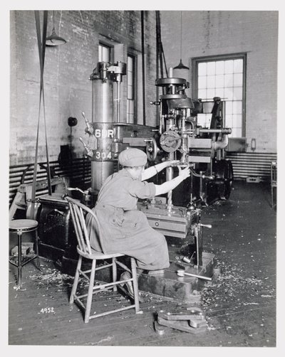 Female Worker in a Factory During World War One by American Photographer